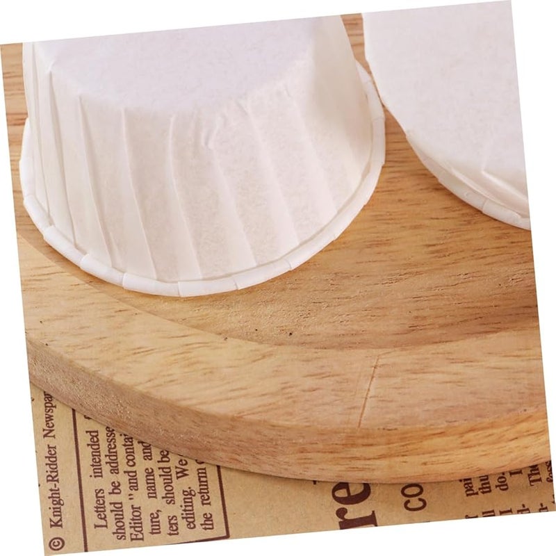 White Oil Baking Cups 50pcs Muffin Paper Holders for Desserts Party Weddings Birthdays - Image 2